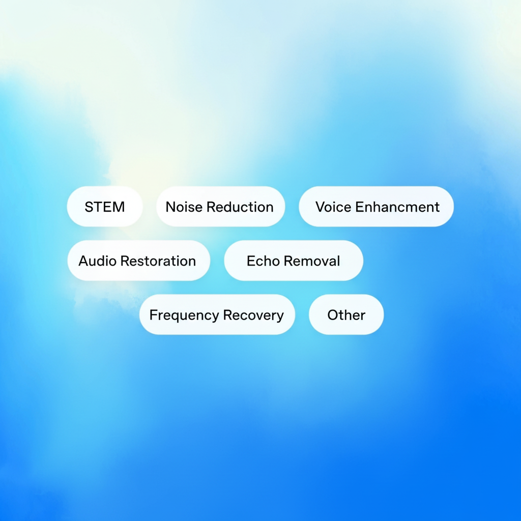 Audio restoration for any audio type